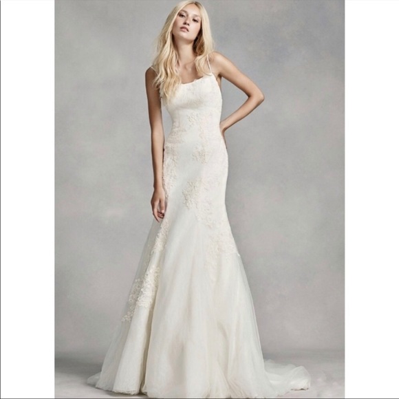 Vera Wang backless wedding gown